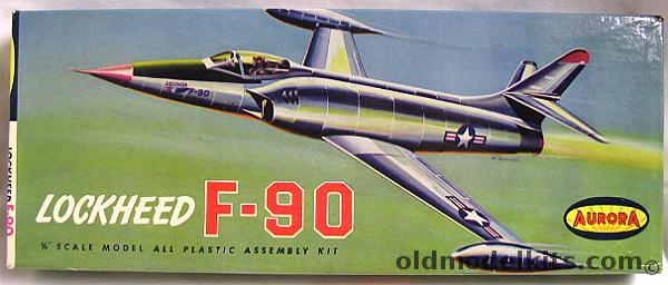 Aurora 1/48 Lockheed F-90 Fighter, 33-100 plastic model kit